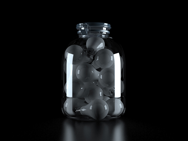 Банка с лампочками