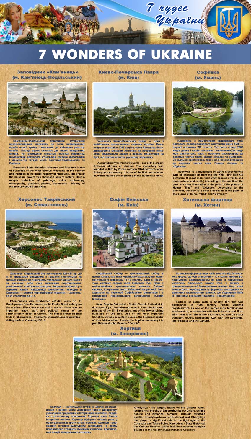 Стенд "7 чудес Украины"