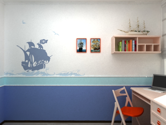 фрагмент дизайн-прокета 4-х комнтаной квартиры