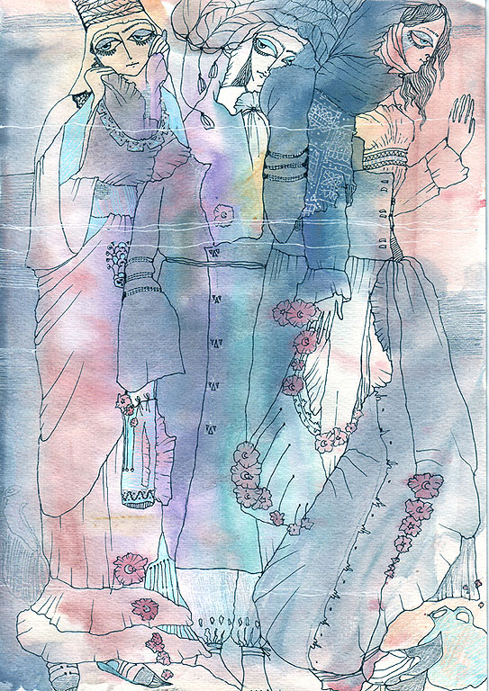 эскиз к коллекции одежды