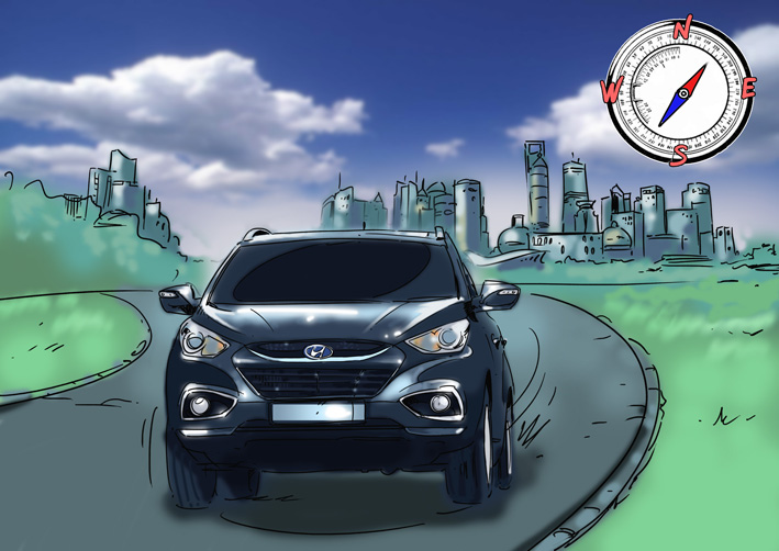 Хендай IX 35 сториборд