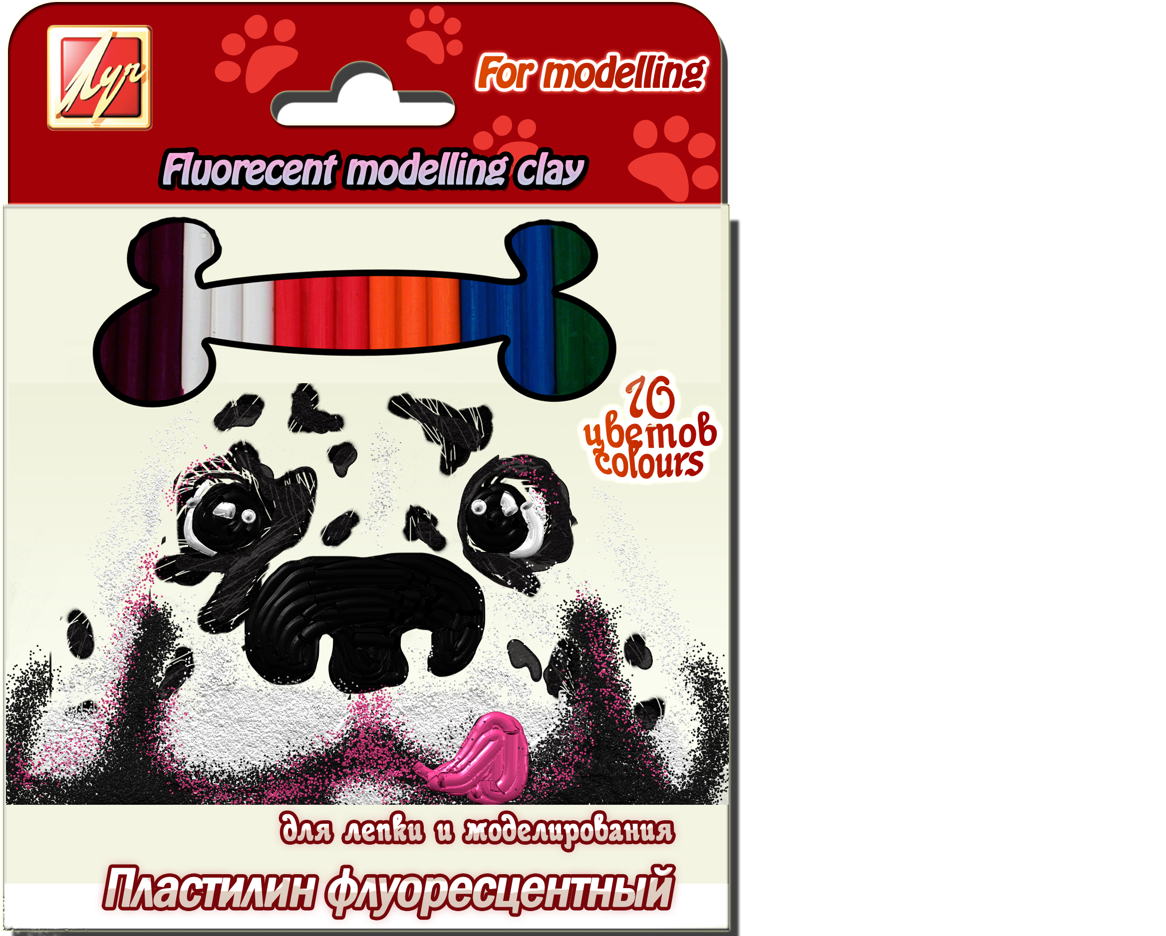 упаковка пластилина "Луч"