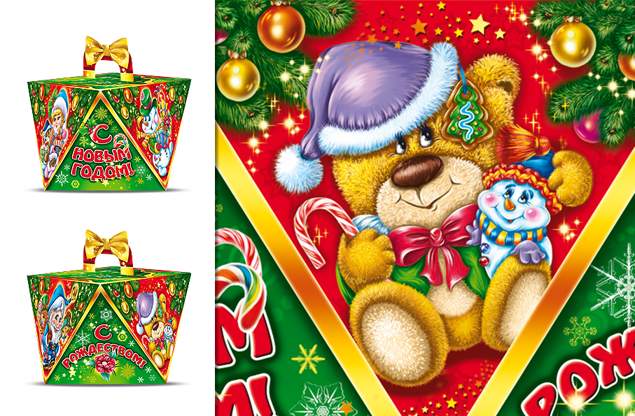 новогодняя упаковка (восьмигранник) (4)