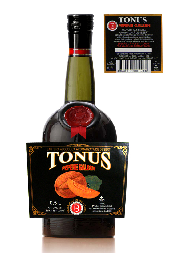 Серия этикеток для ликера "TONUS"
