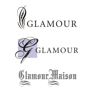 Логотип "Glamour". Агентство (домашняя прислуга, праздничные услуги)