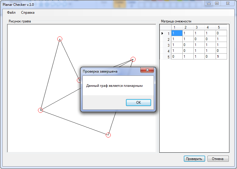 Проверка графа