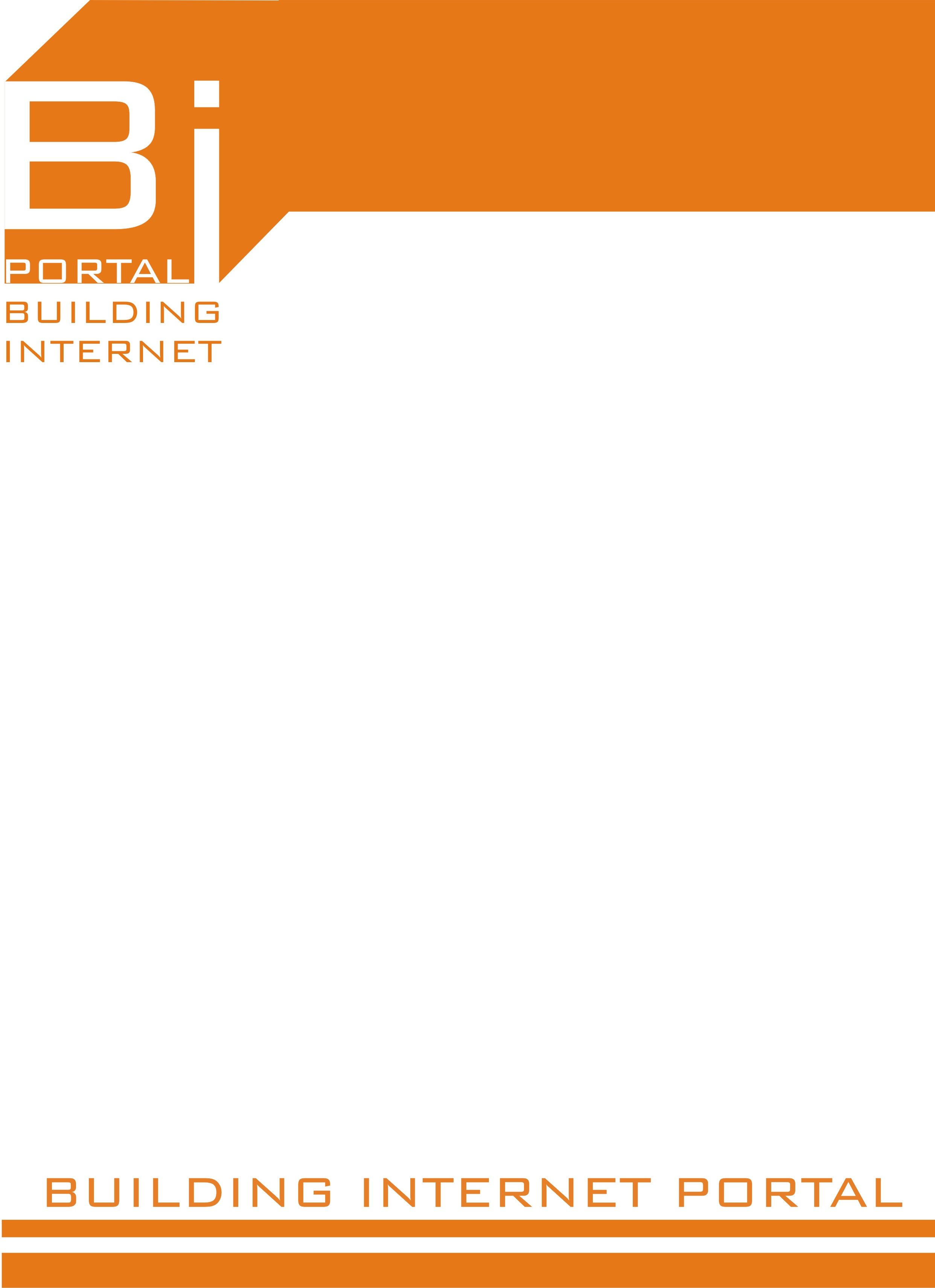 Бланк строительного интернет портала "Бипорт"