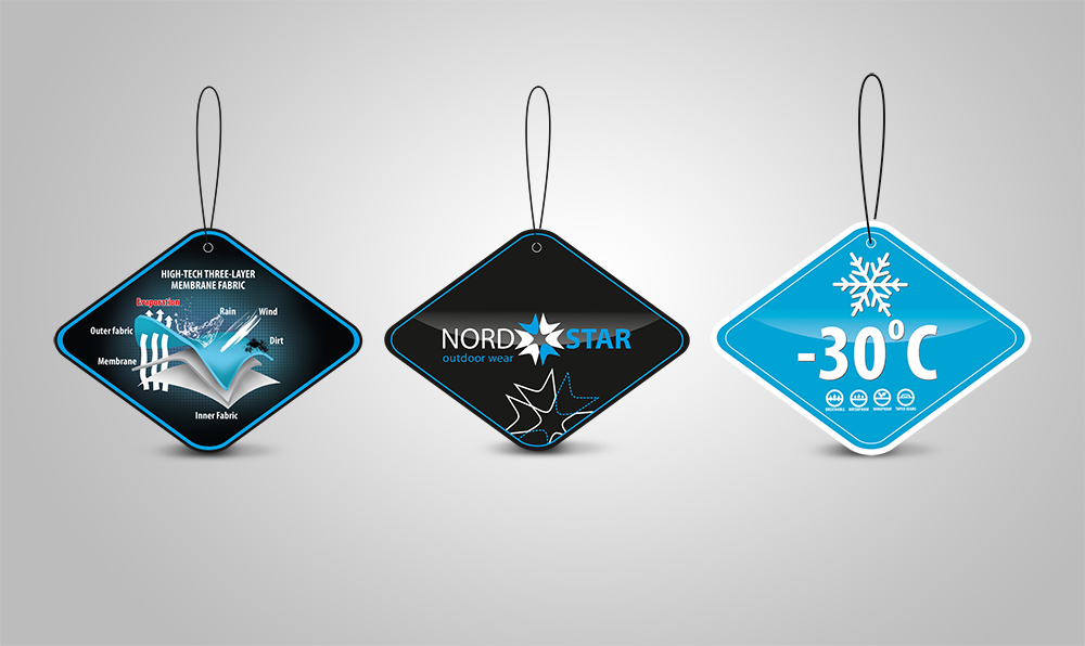 Бирки на зимние костюмы для рыбалки NordStar