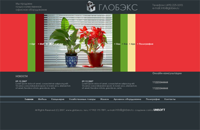 Проект ООО "Глобэкс"