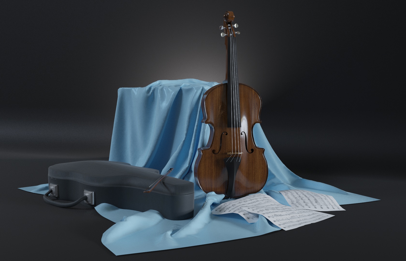 Композиция со скрипкой