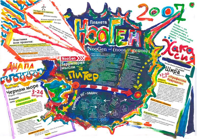Плакат для летних школ НООГЕН