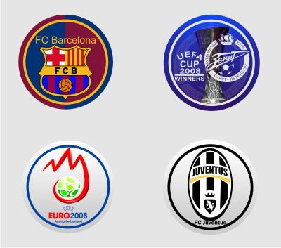 закатные значки