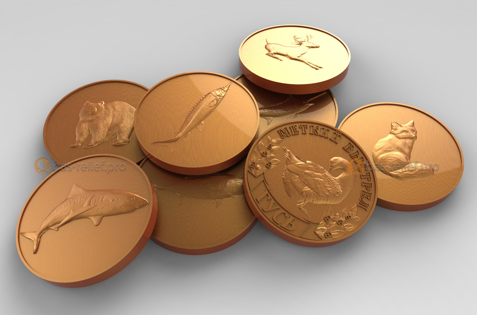 Изготовление stl моделей медалей для станков с ЧПУ