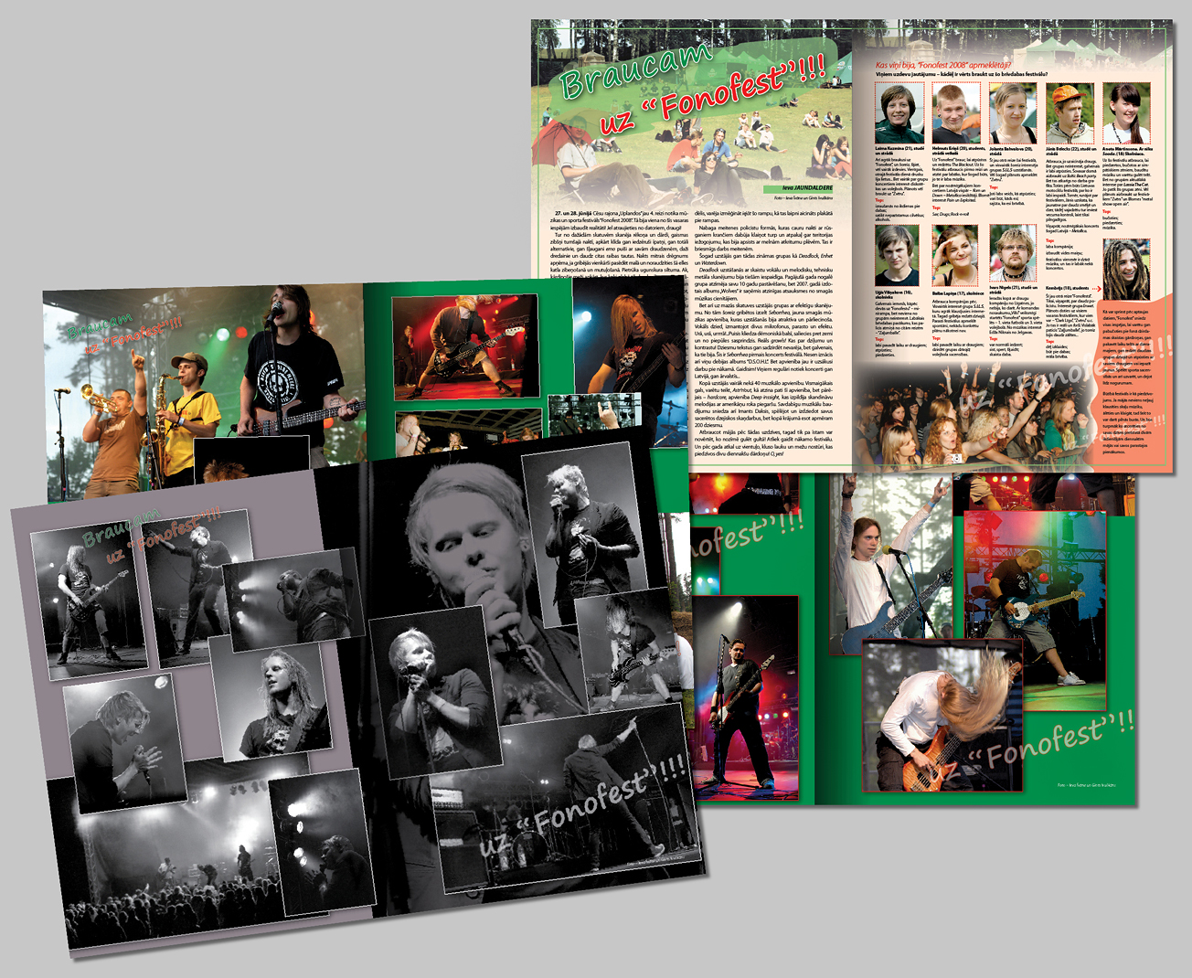 разворот журнала А4 "Atrak un skalak"