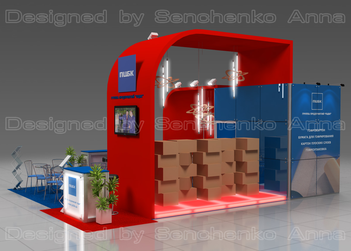 выставочный стенд для группы предприятий "ПЦБК"