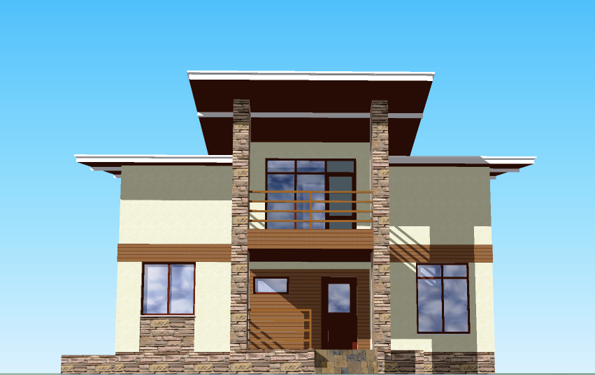 Визуализация здания жилого дома