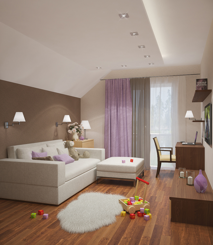 Комната "Лаванда-Шоколад"