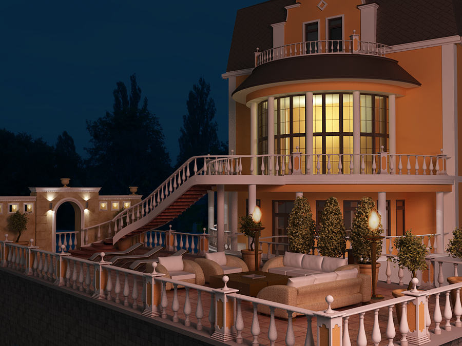 визуализация экстерьера