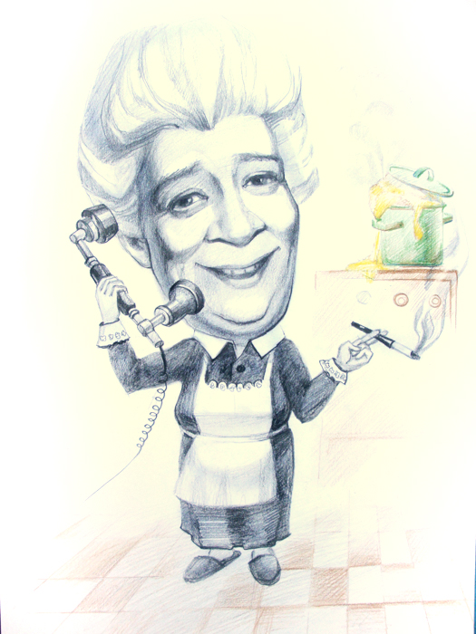 Шарж на Раневскую