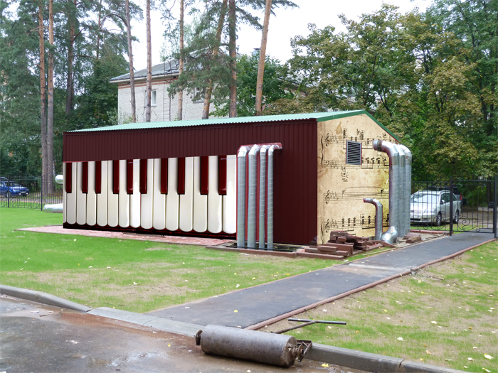 эскиз росписи фасада котельной