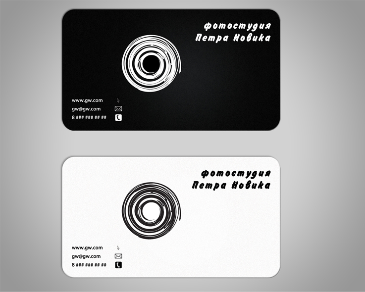 визитка + логотип фотостудии