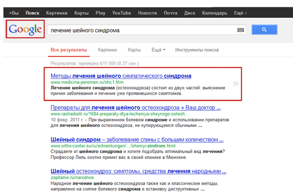 Лечение шейного синдрома