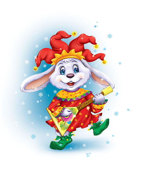 Зайка с балалайкой