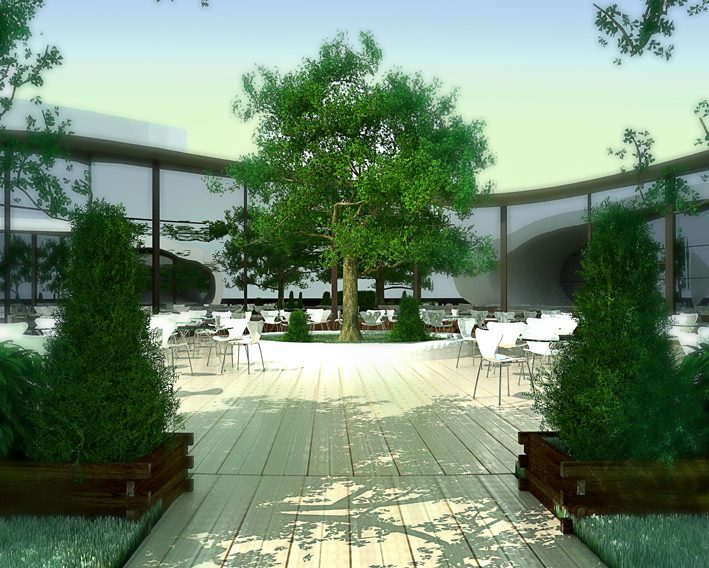 Дизайн-концепция сети ресторанов "Зелёный Сад"