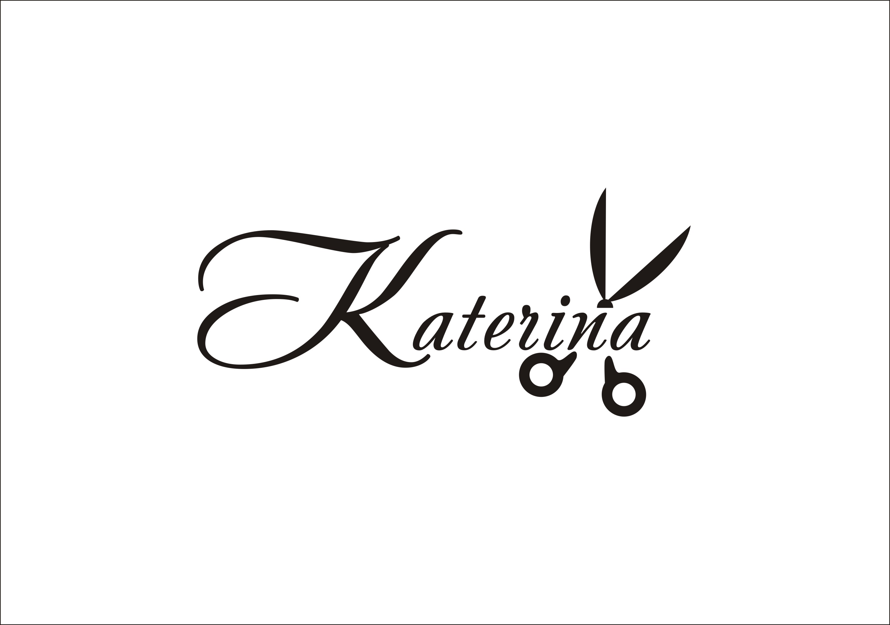 Логотип парикмахерской "Катерина"