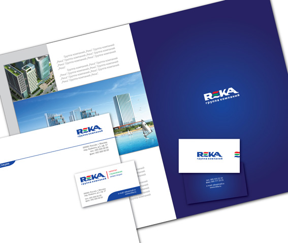Фирменный стиль для компании "Река"