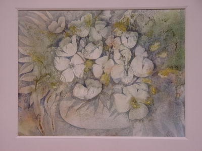 Нежные цветы. бум., акв., гуашь