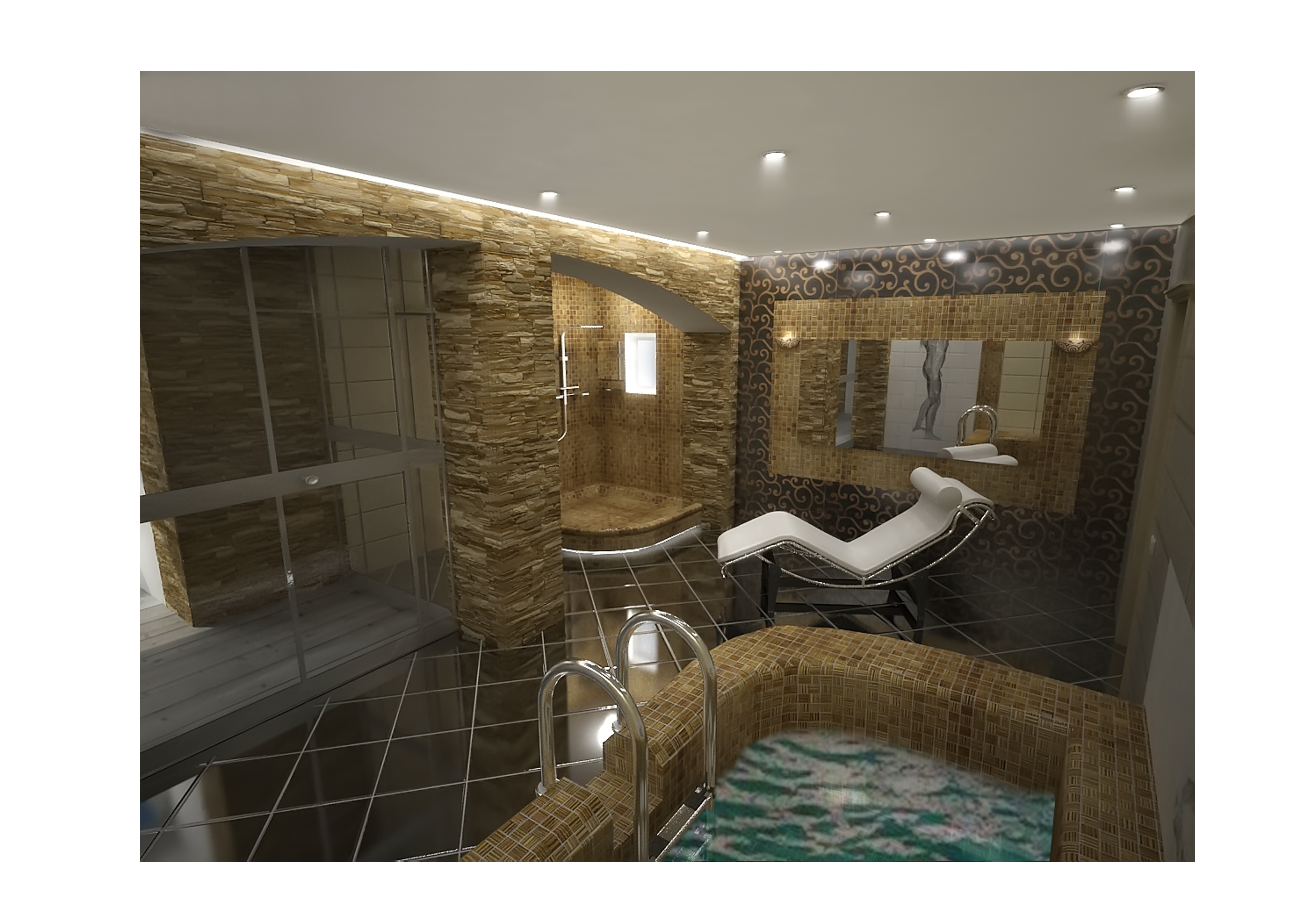 Визуализация сауны