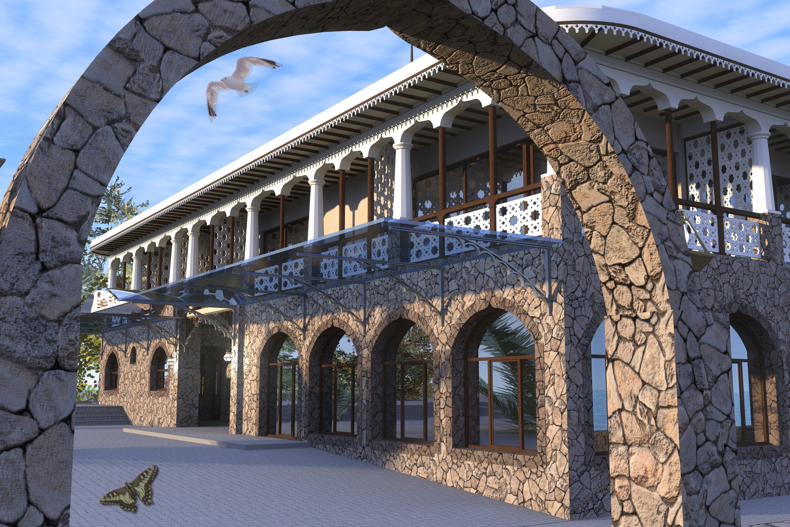 Ресторан в восточном стиле