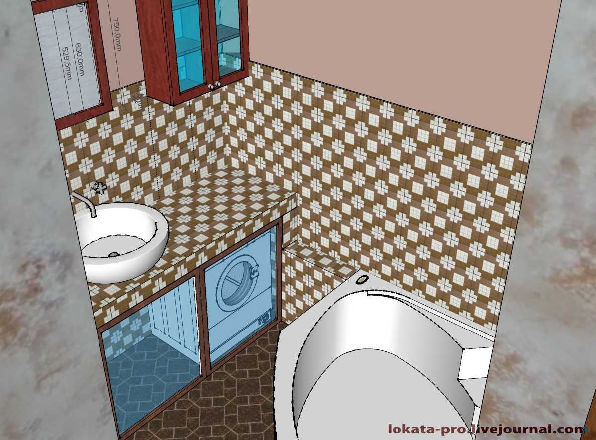 Двушка на Галащука. Ванная комната.