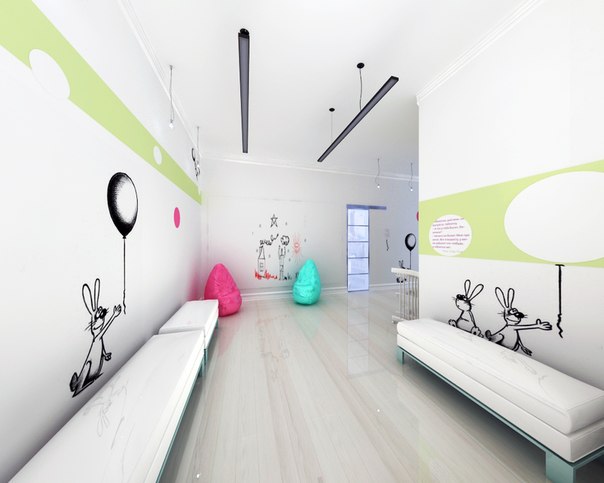 Дипломный проект разработки детской поликлиники. Холл №1.