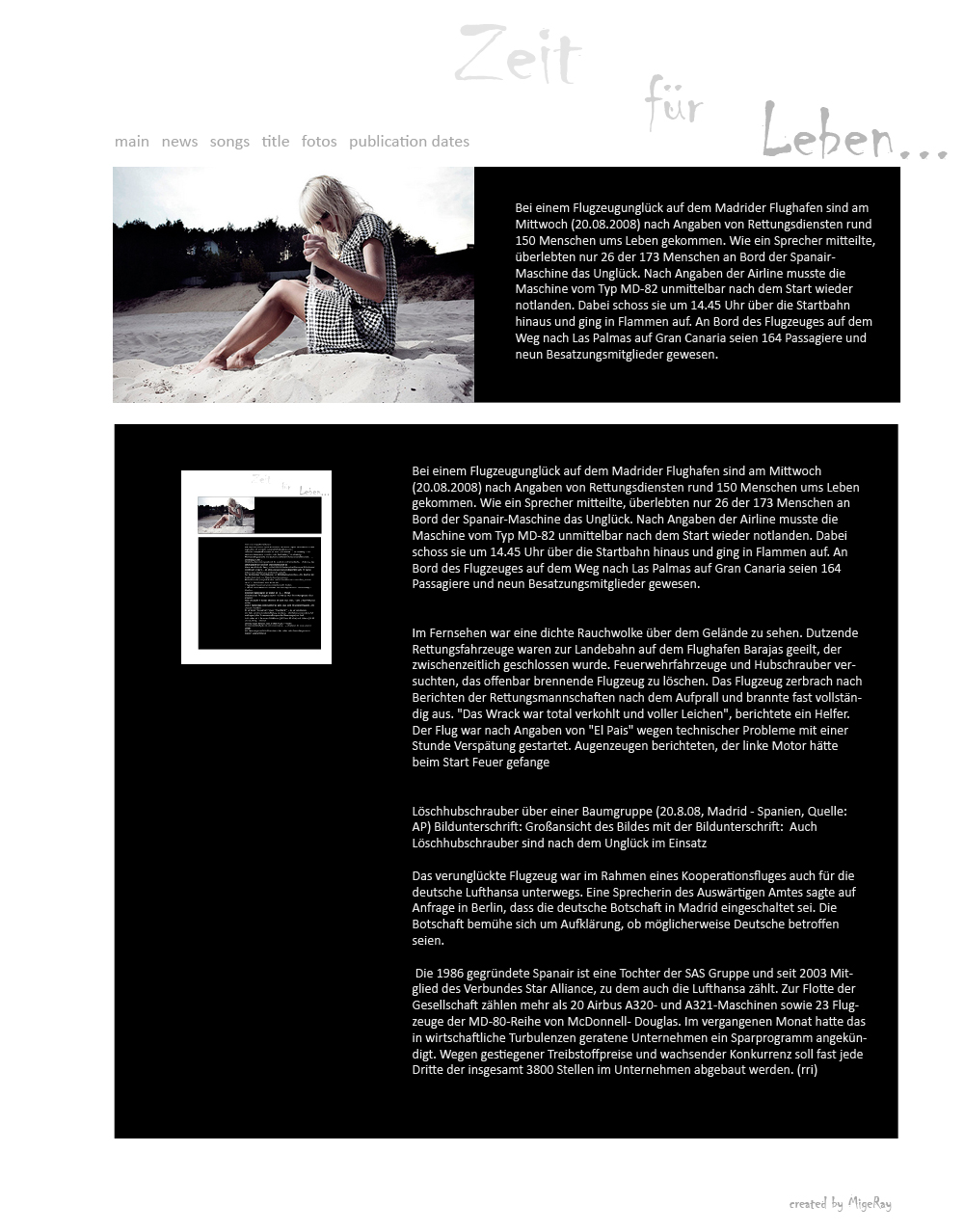 личный сайт Zeit fur leben