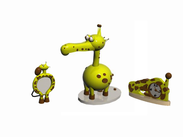 3д модель набора для детской комнаты