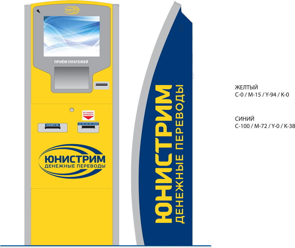 оформление терминала юнистрим