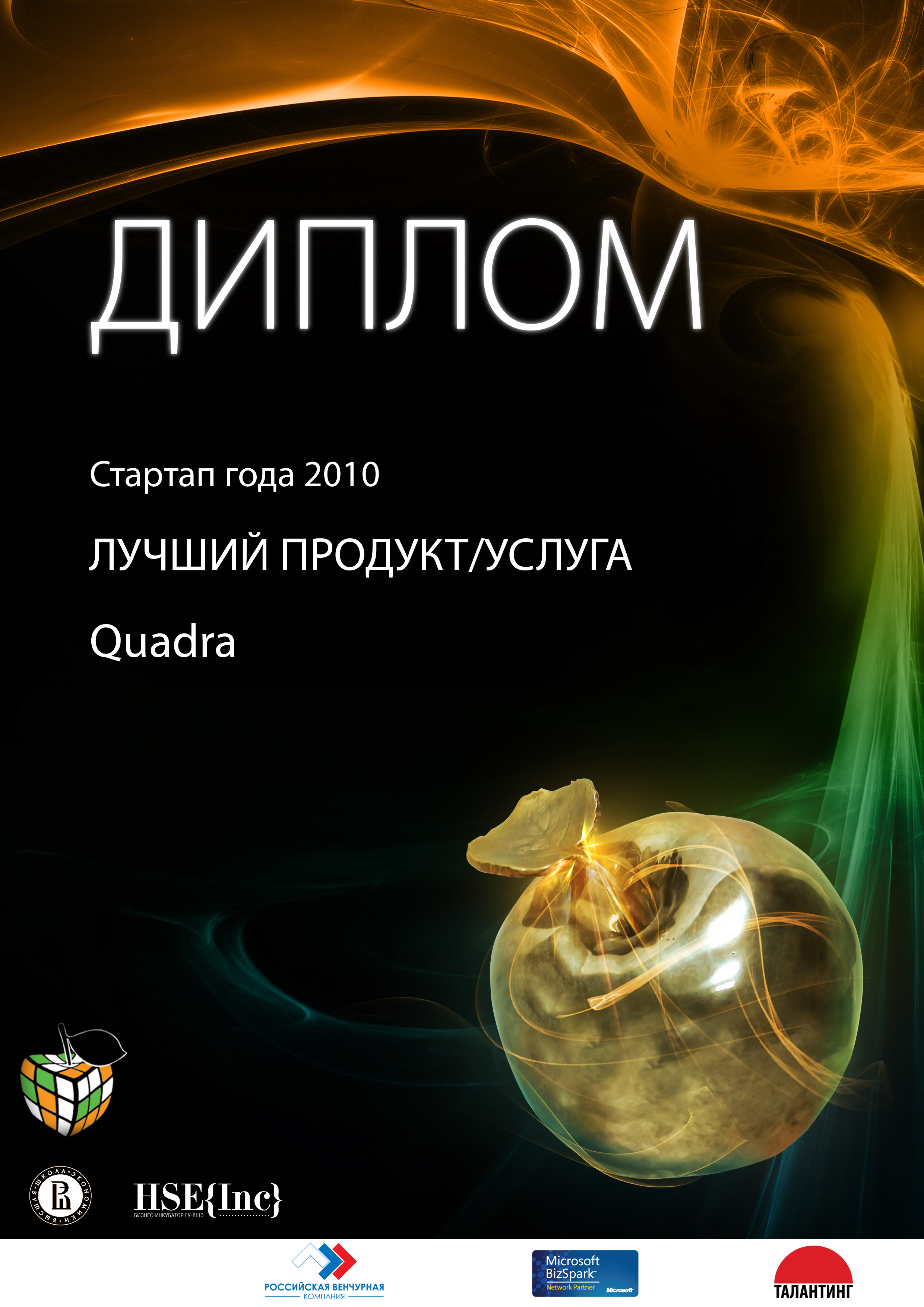 Диплом для победителей конкурса