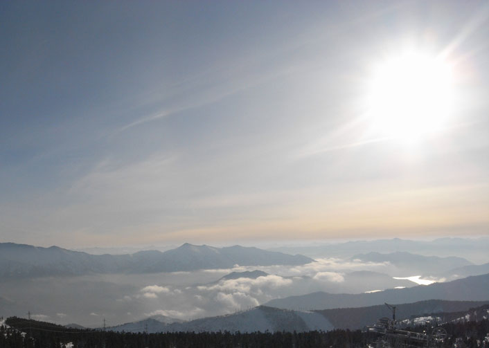 солнце в горах