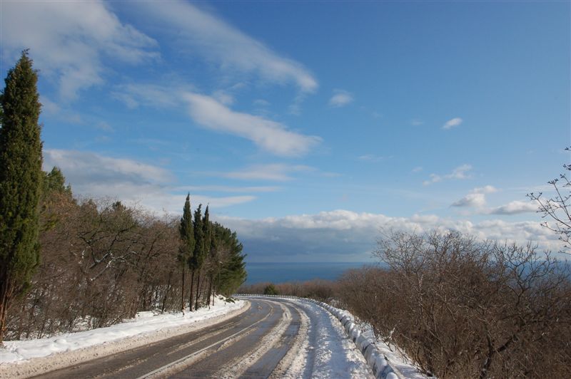 По дороге с облаками :)