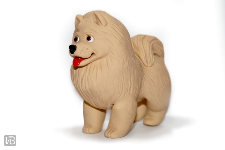 фигурка собаки "Шпиц".  Полимерная глина