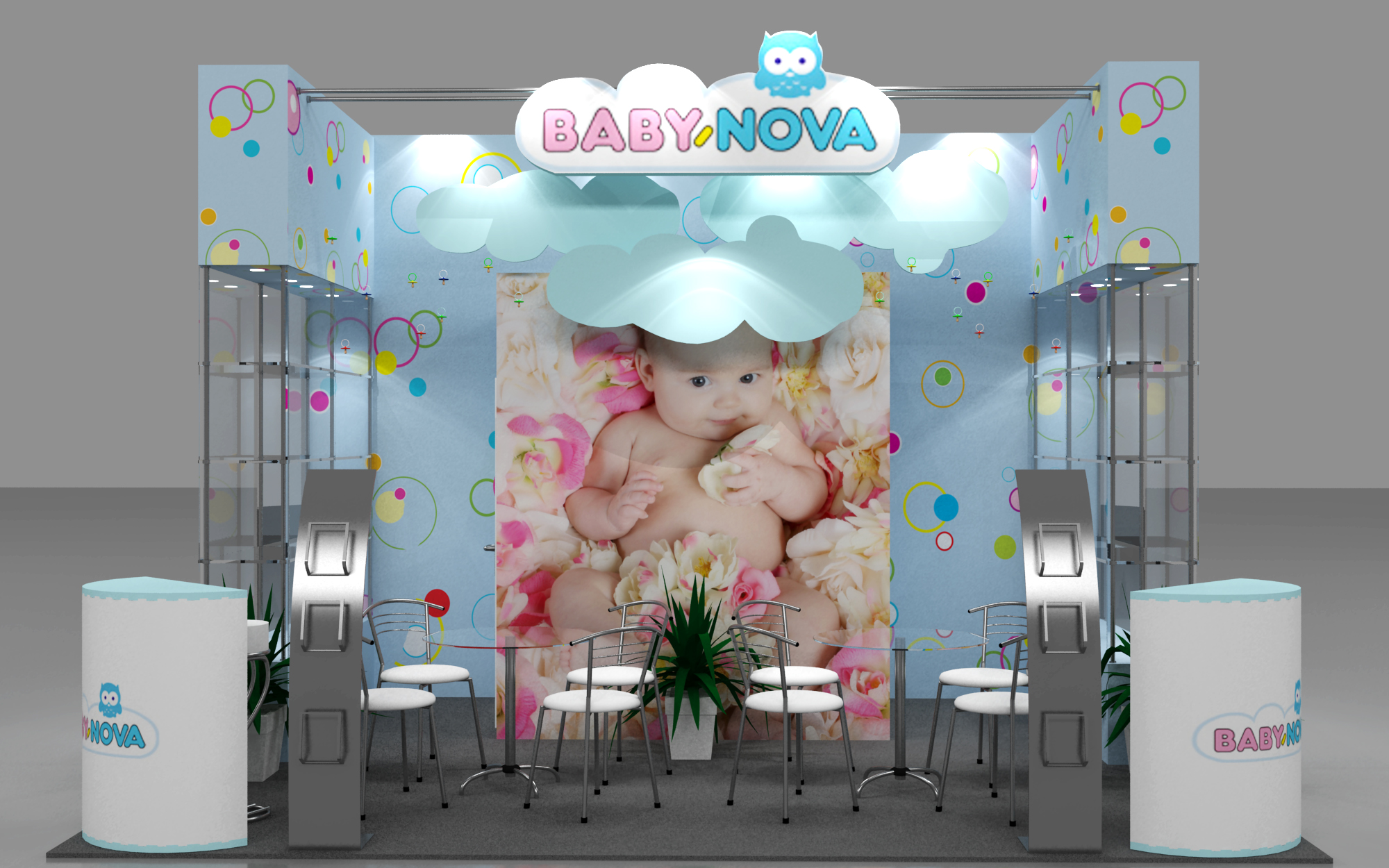 стенд для компании "Baby-nova"