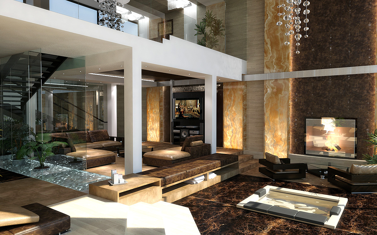 Визуализация гостинной