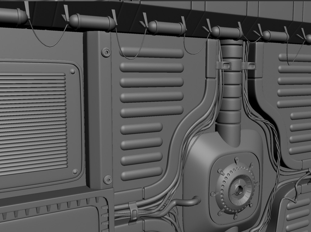 Стена урбан-хайтек 3