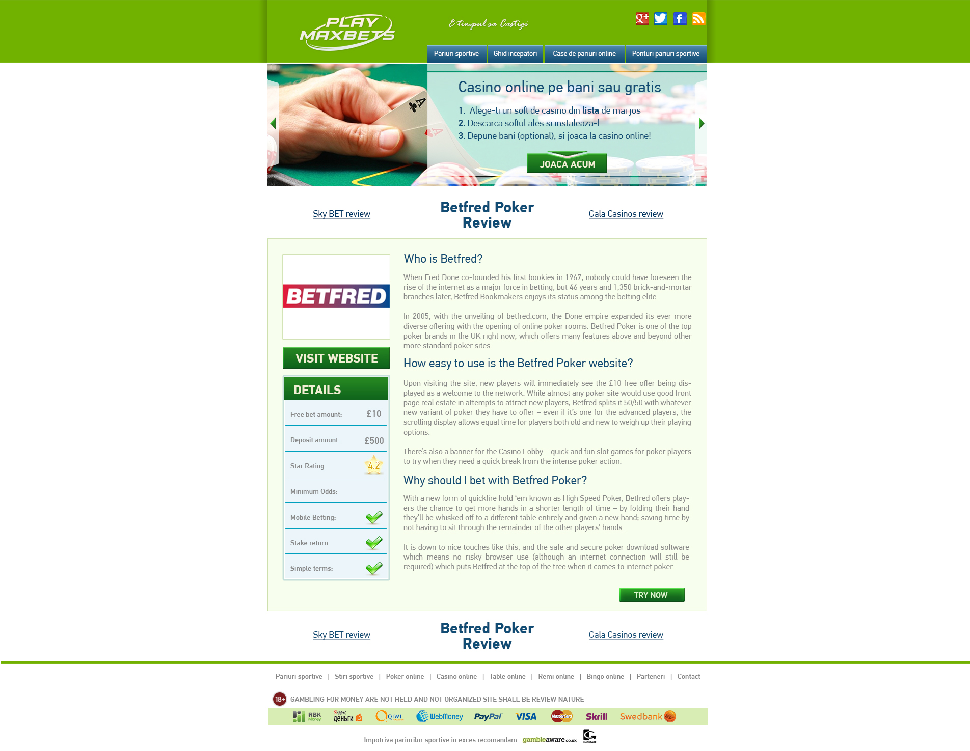 Play maxbets. Страница одного брокера