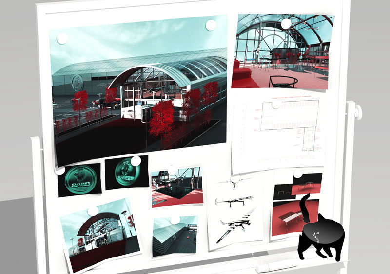 Дизайн проек автомобильного салона