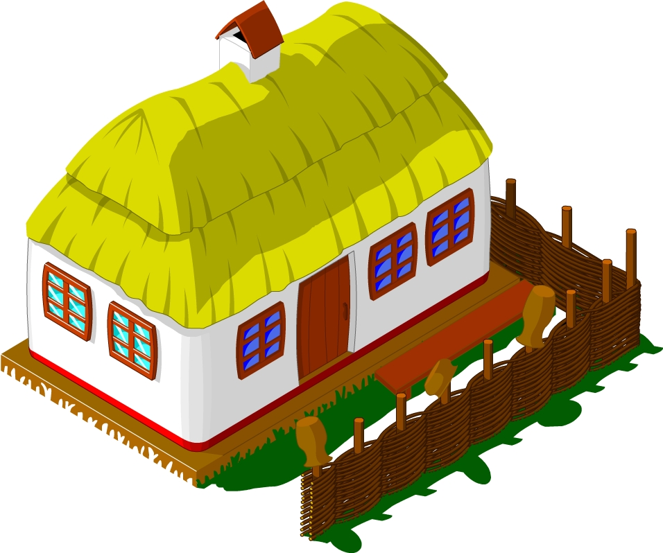 Украинская хата для игры. Adobe Flash CS4