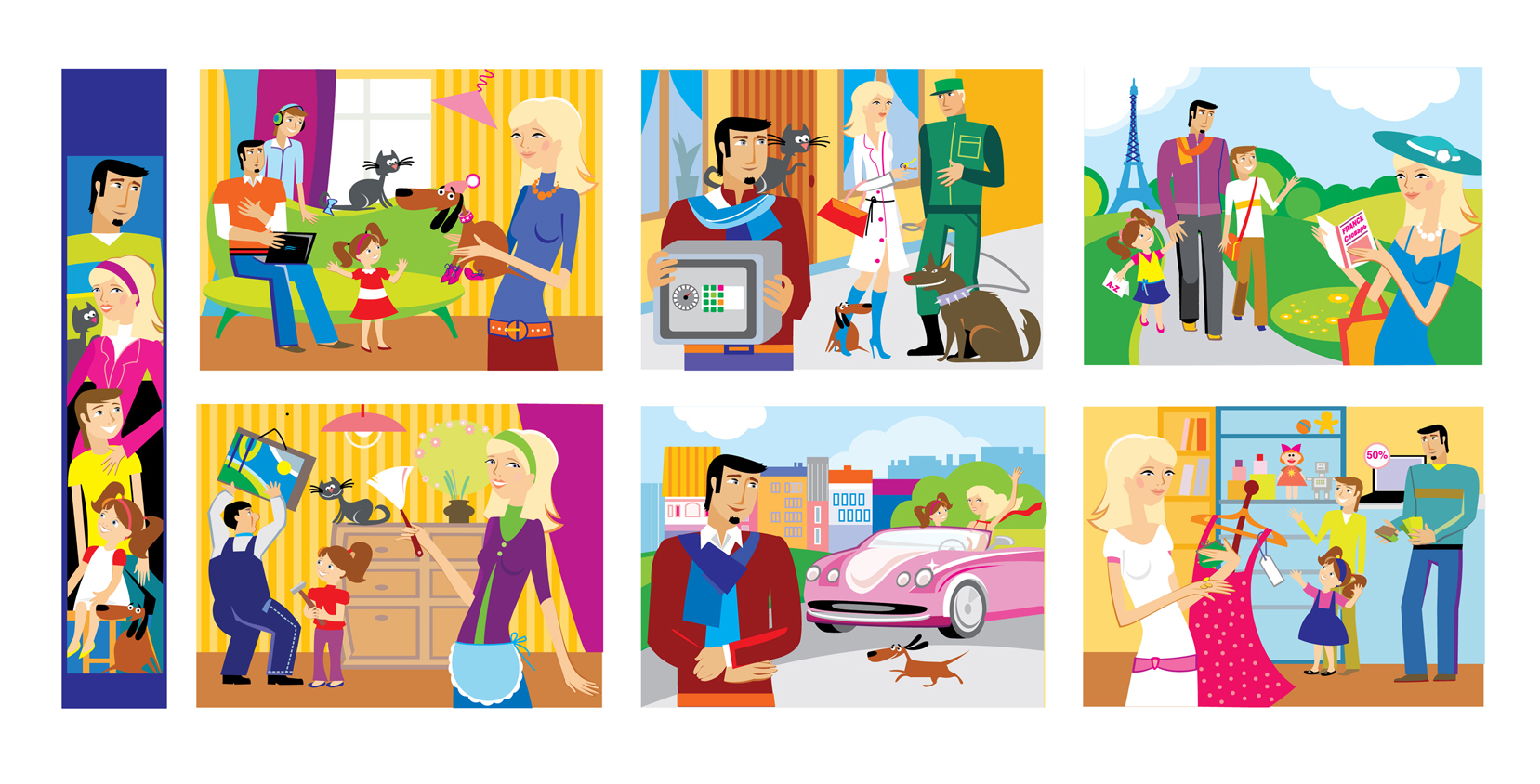 серия иллюстраций для справочника "Ваш Петербург" 1