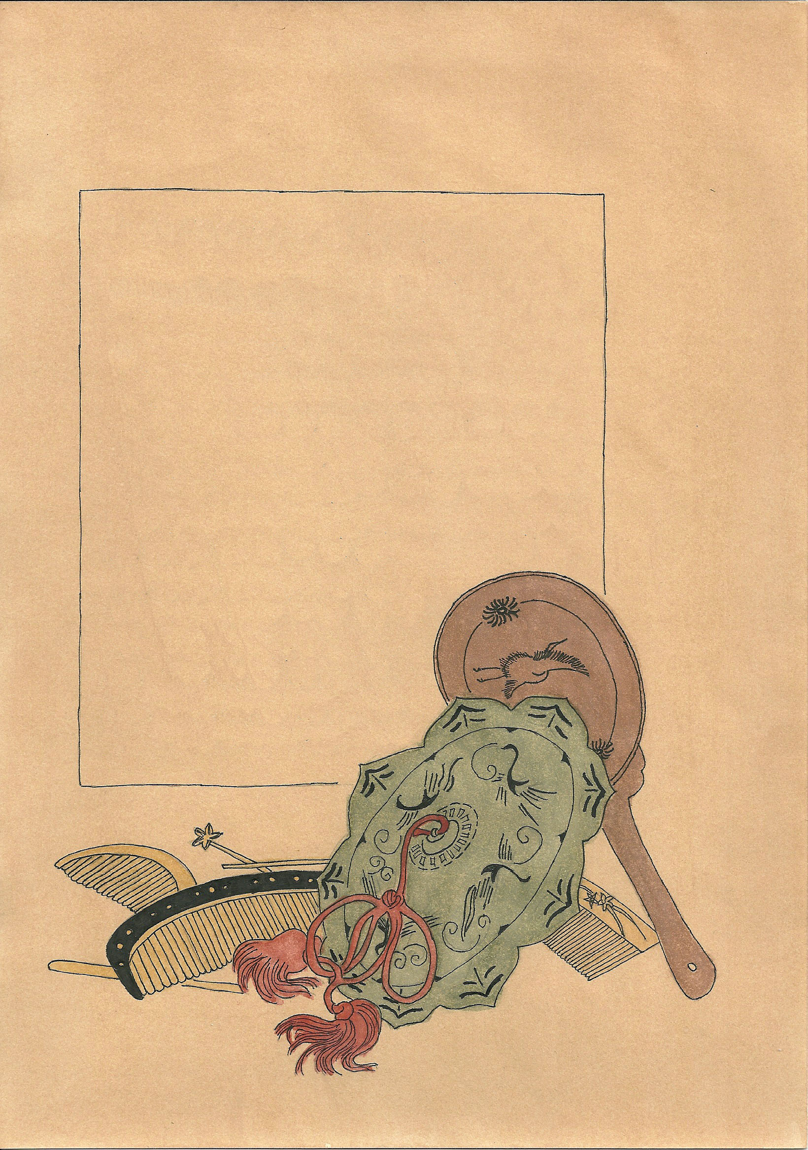 иллюстрации к японской сказке "Журавлиная жена"